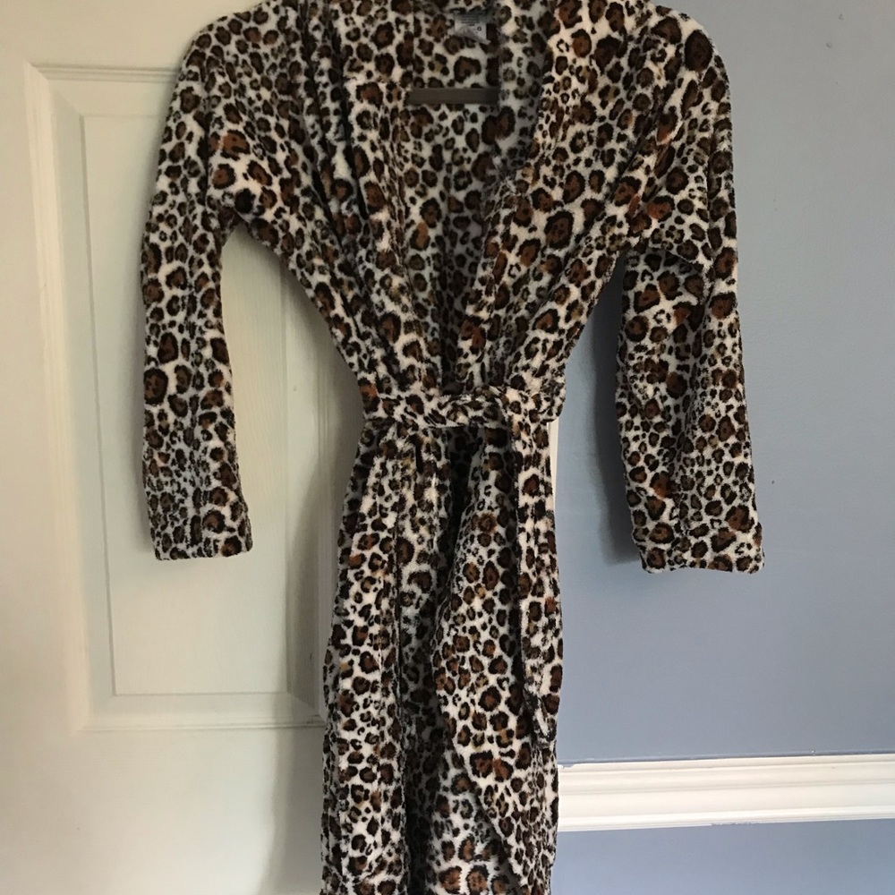 cheetah print robe